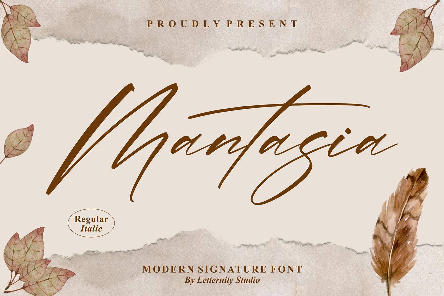 Mantasia Font sample