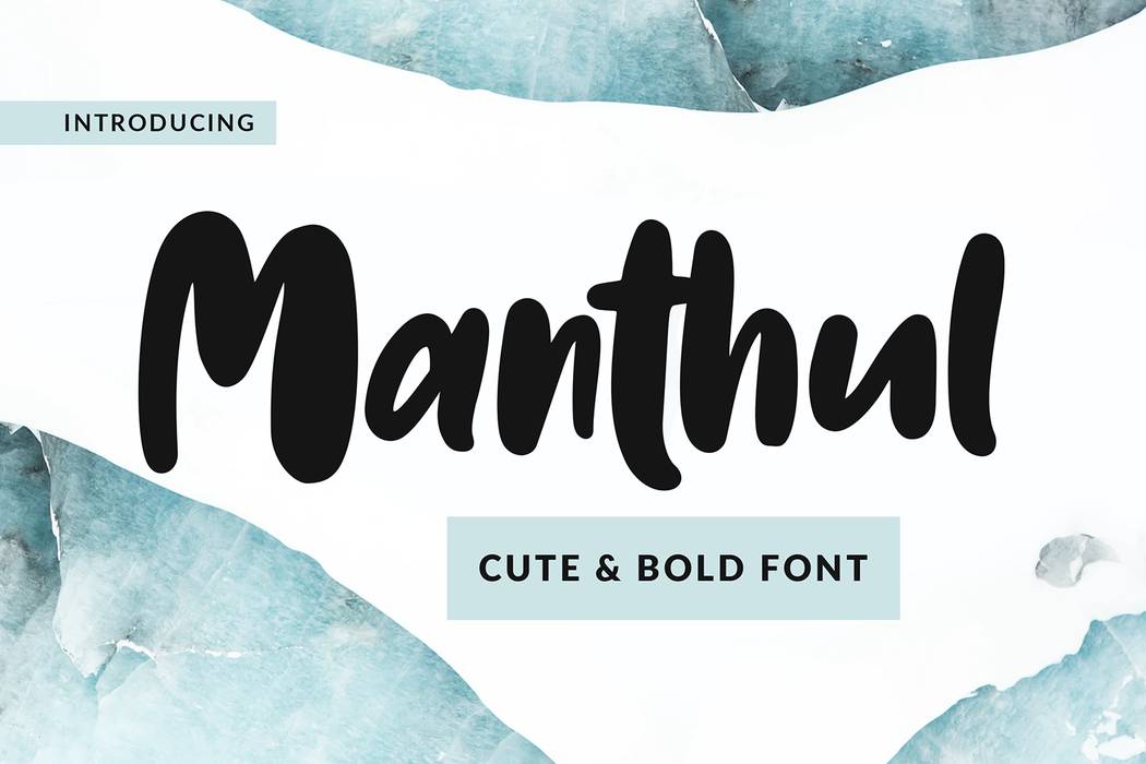 Manthul Font sample
