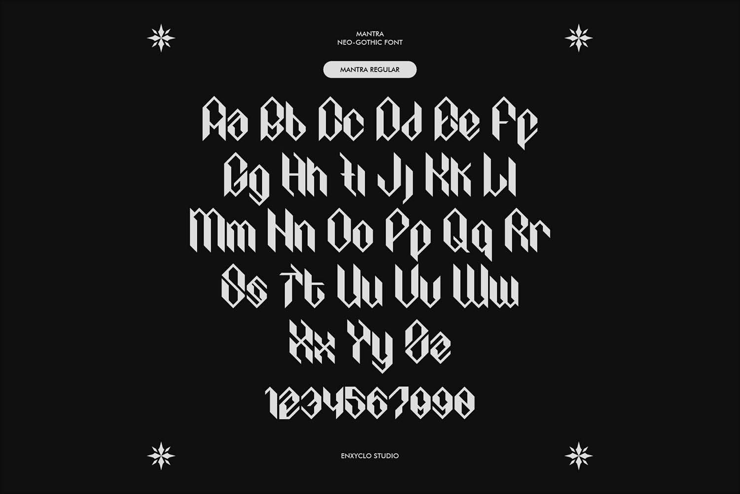 Mantra Font sample
