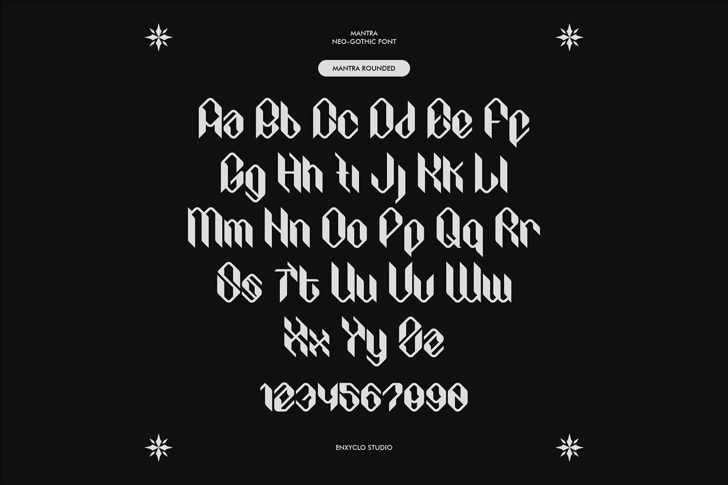 Mantra Font sample
