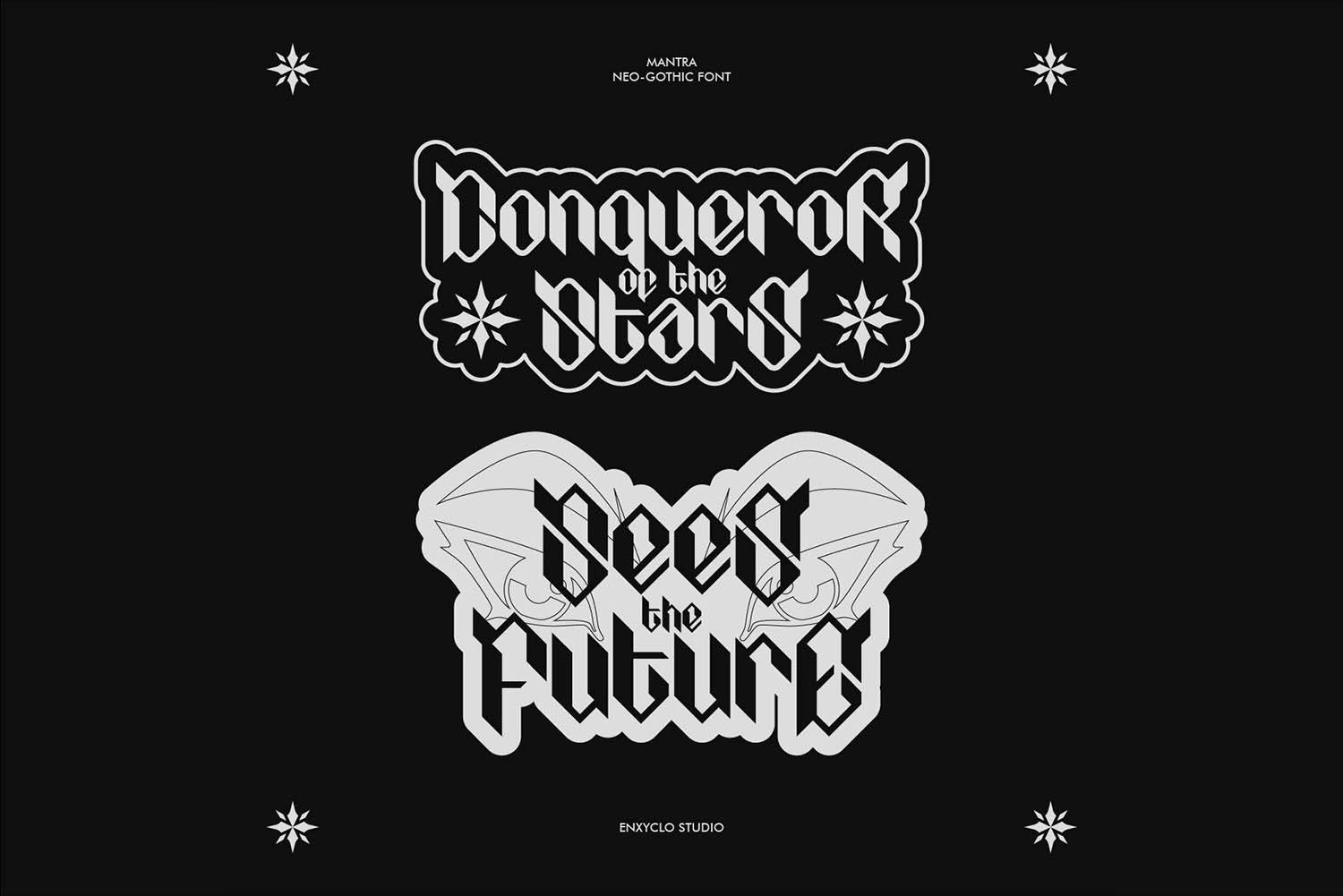 Mantra Font sample