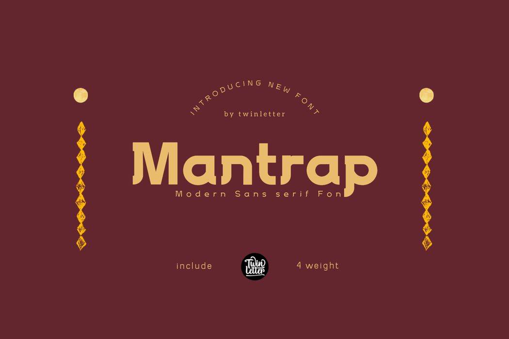 Mantrap Font sample