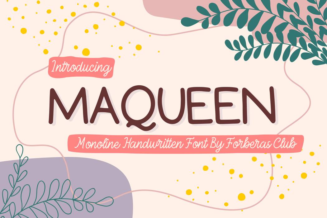 Maqueen Font sample
