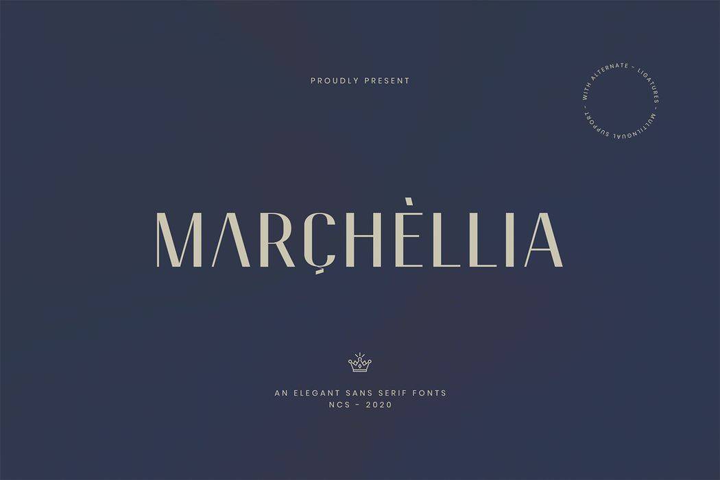Marchellia Sans Font sample