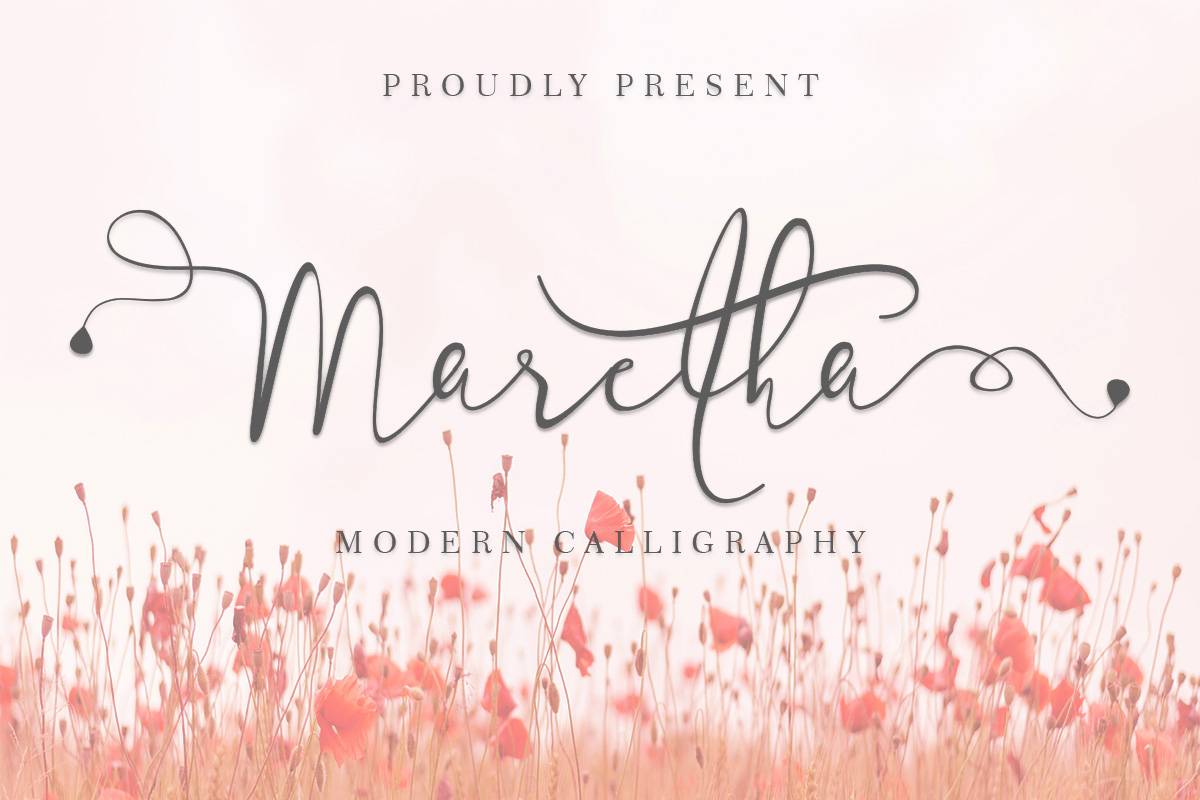 Maretha Font sample