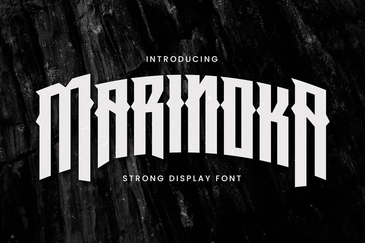 Marinoka Font sample