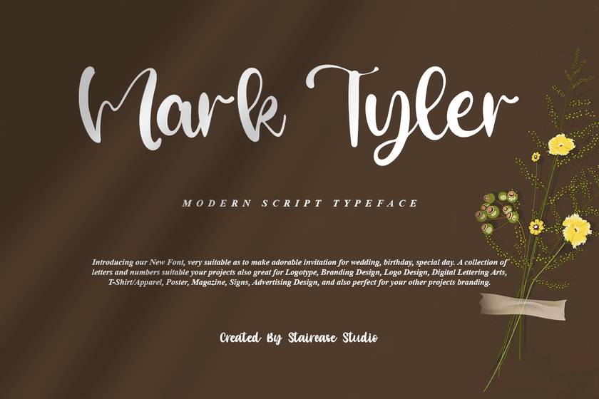Mark Tyler Font sample