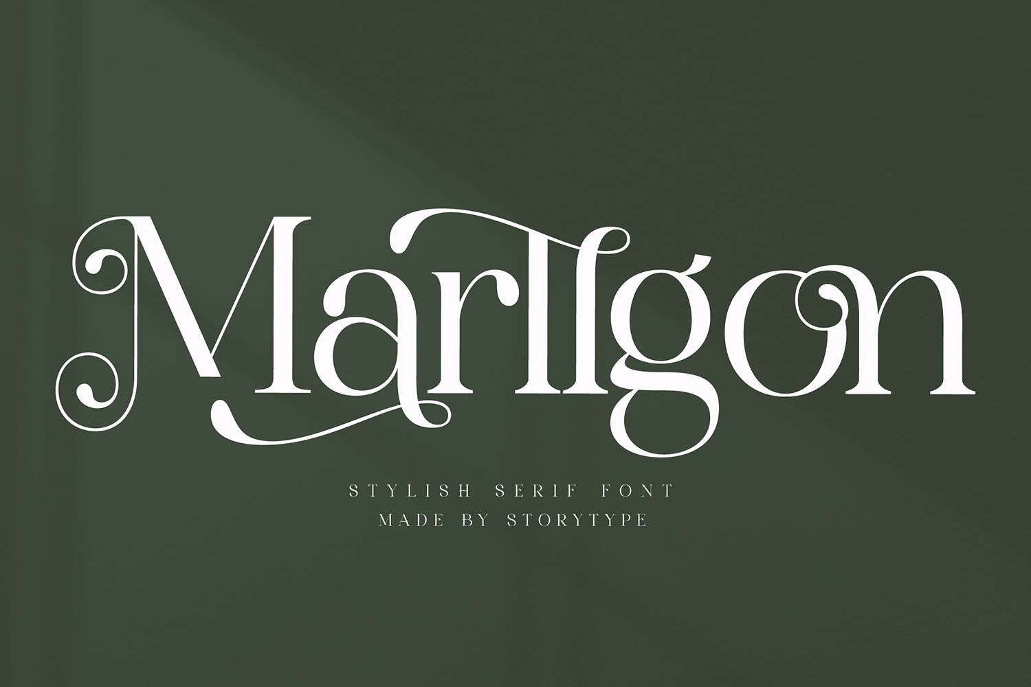 Marllgon Font sample