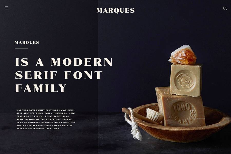 Marques Modern Serif Font sample