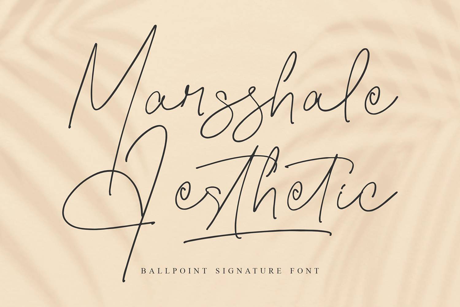 Marsshale Aesthetic Font sample