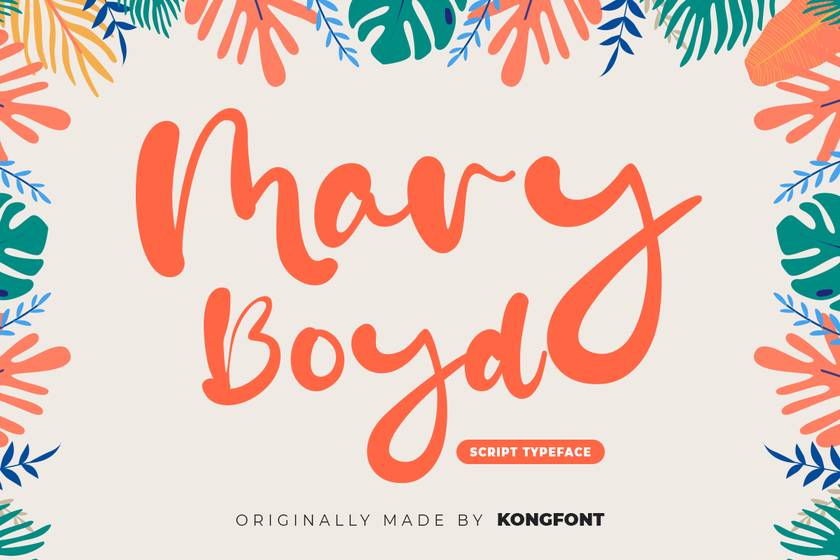 Mary Boyd Font sample