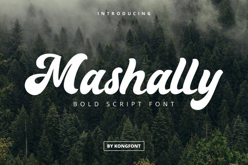 Mashally Font sample