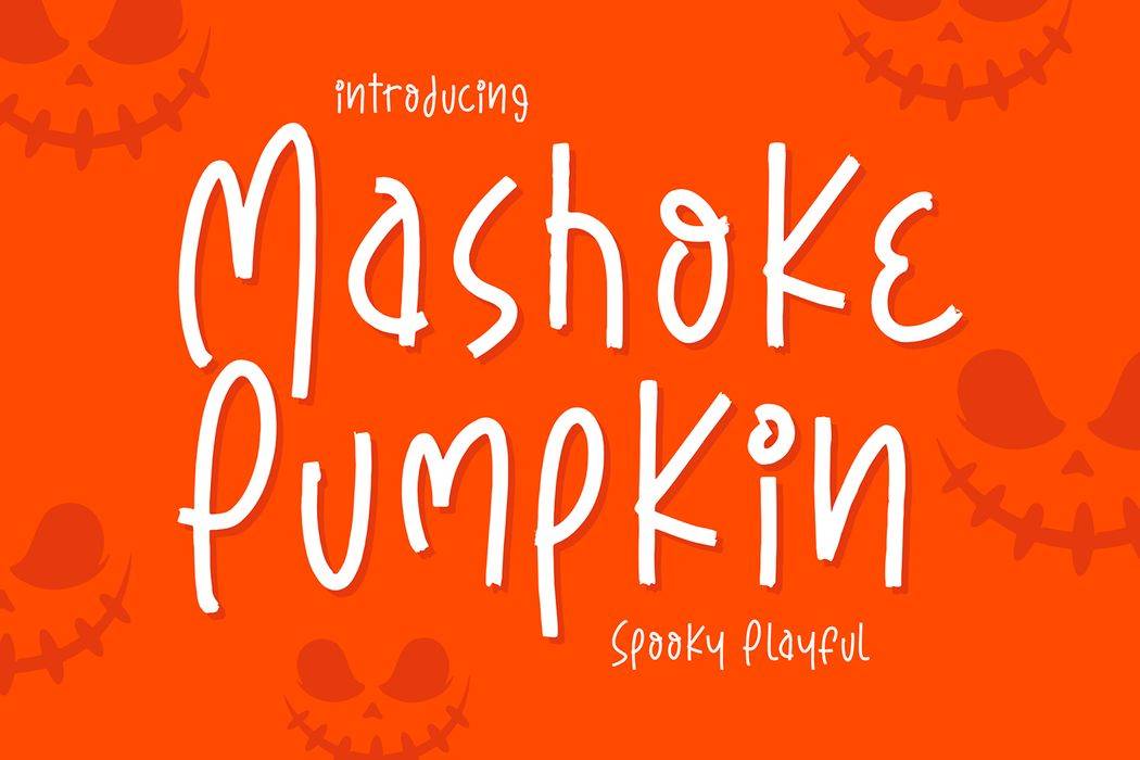 Mashoke Pumpkin Font sample