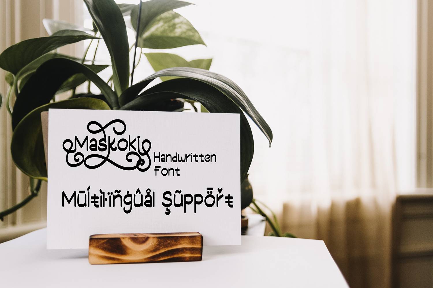 Maskoki Font sample