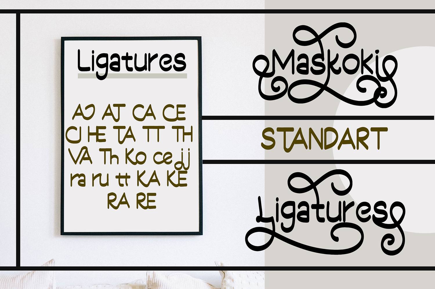 Maskoki Font sample