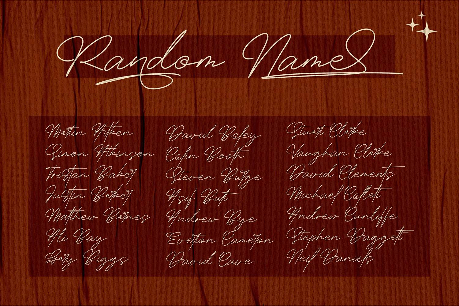 Masteria Font sample