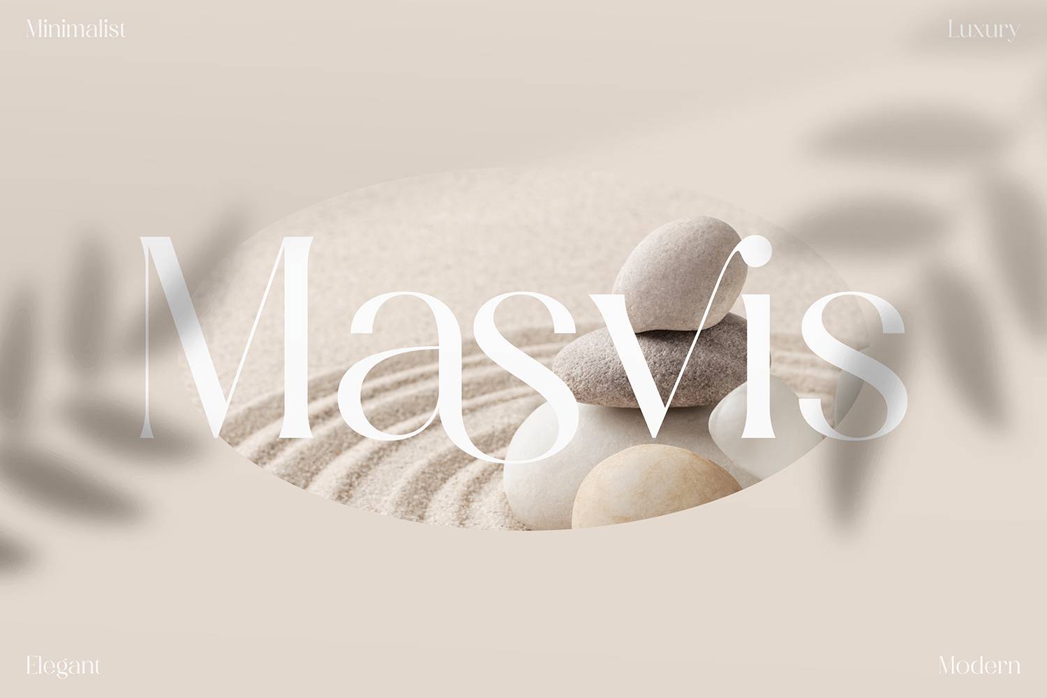 Masvis Minimalist Font sample