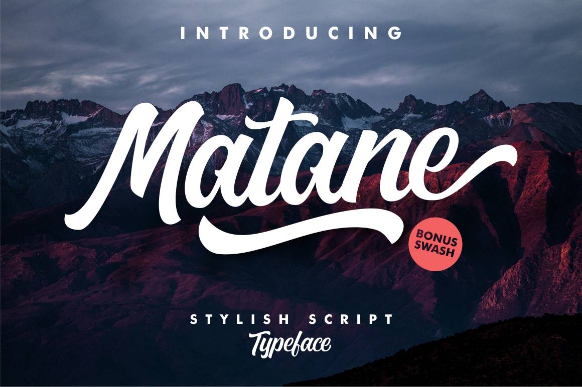 Matane Font sample