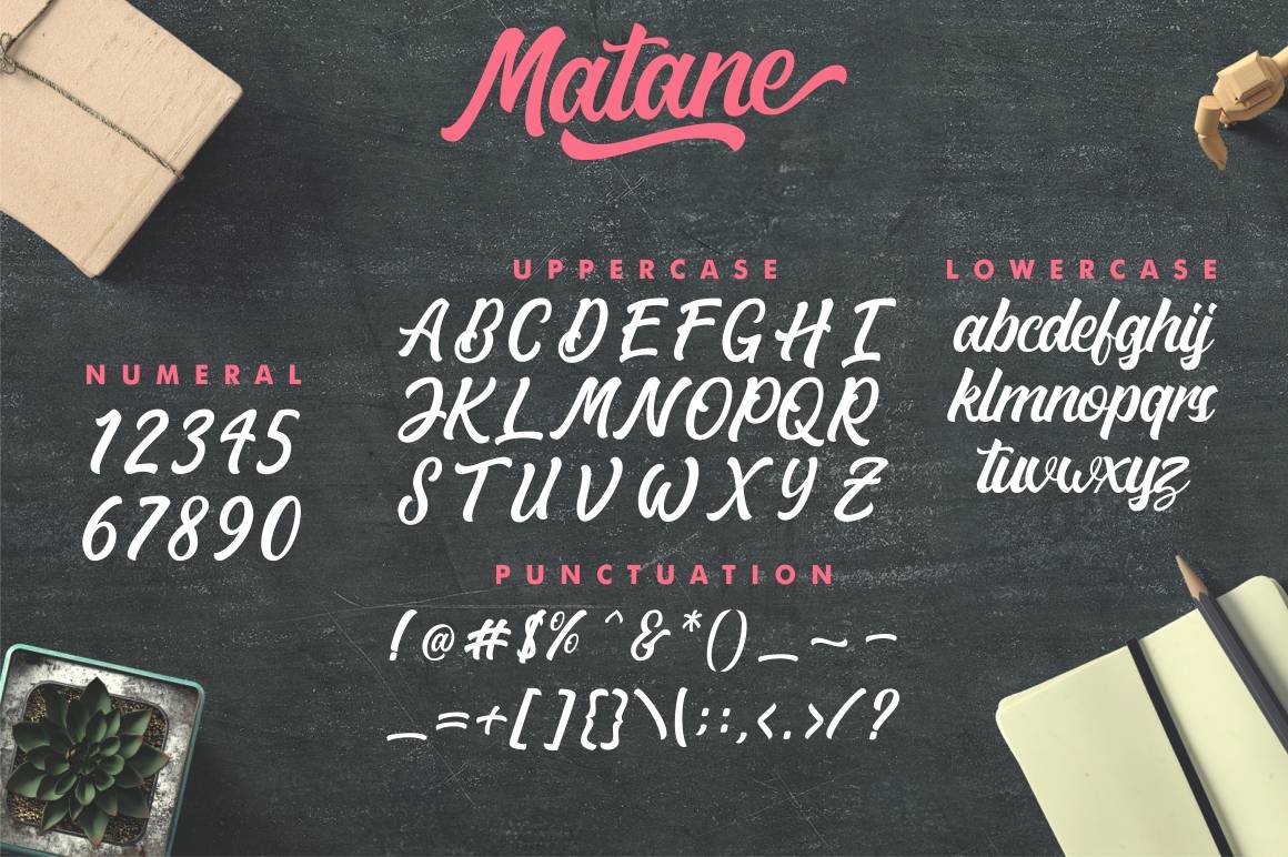 Matane Font sample