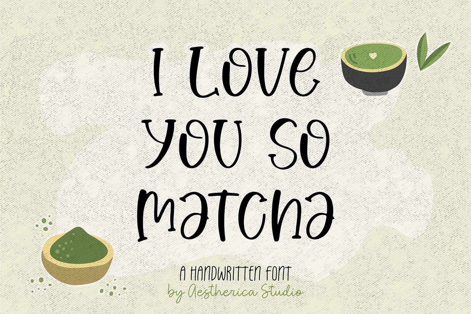 Matcha Font sample