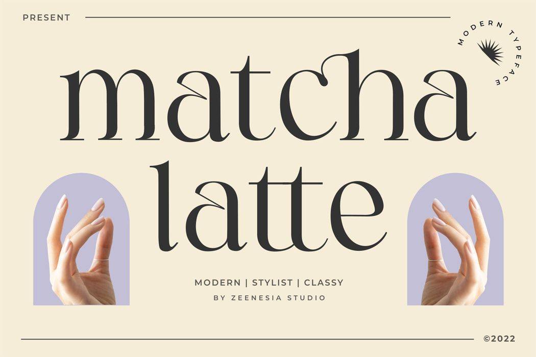 Matcha Latte Font sample