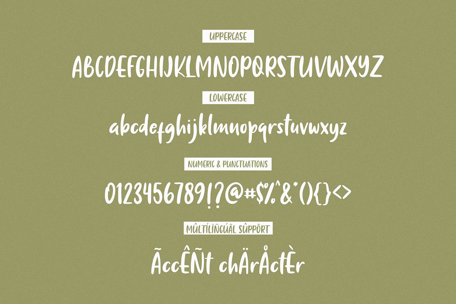 Matchalica Font sample