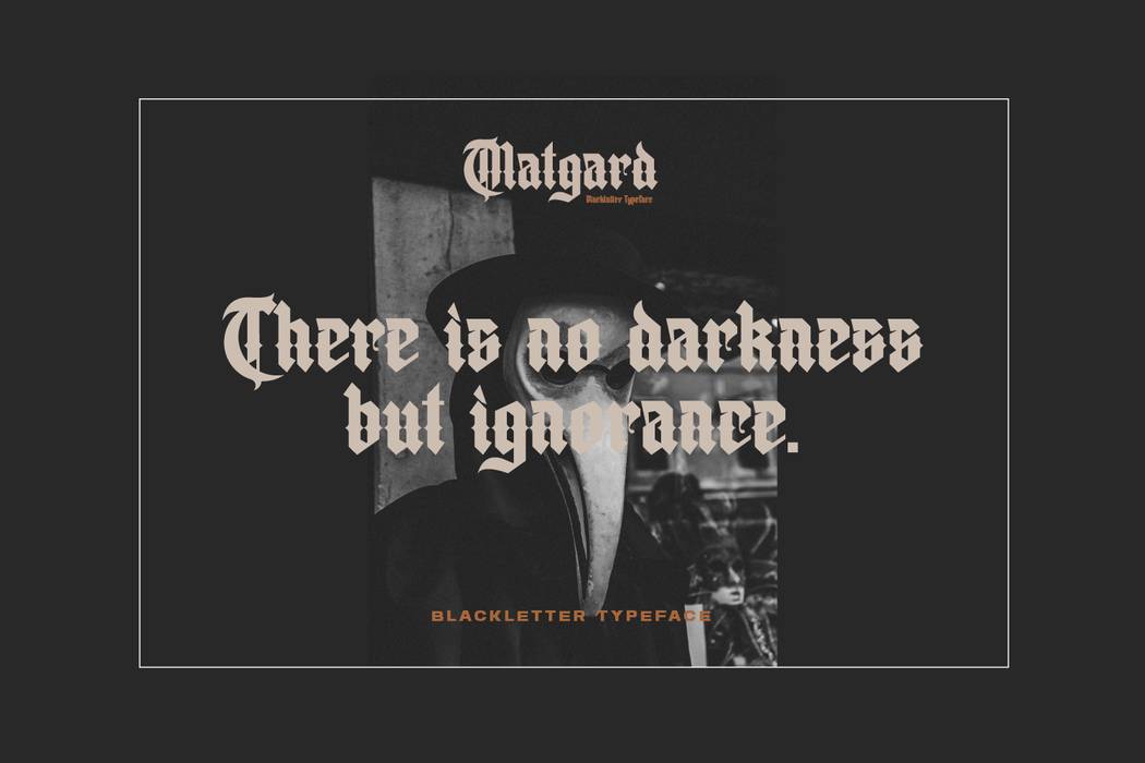 Matgard Font sample