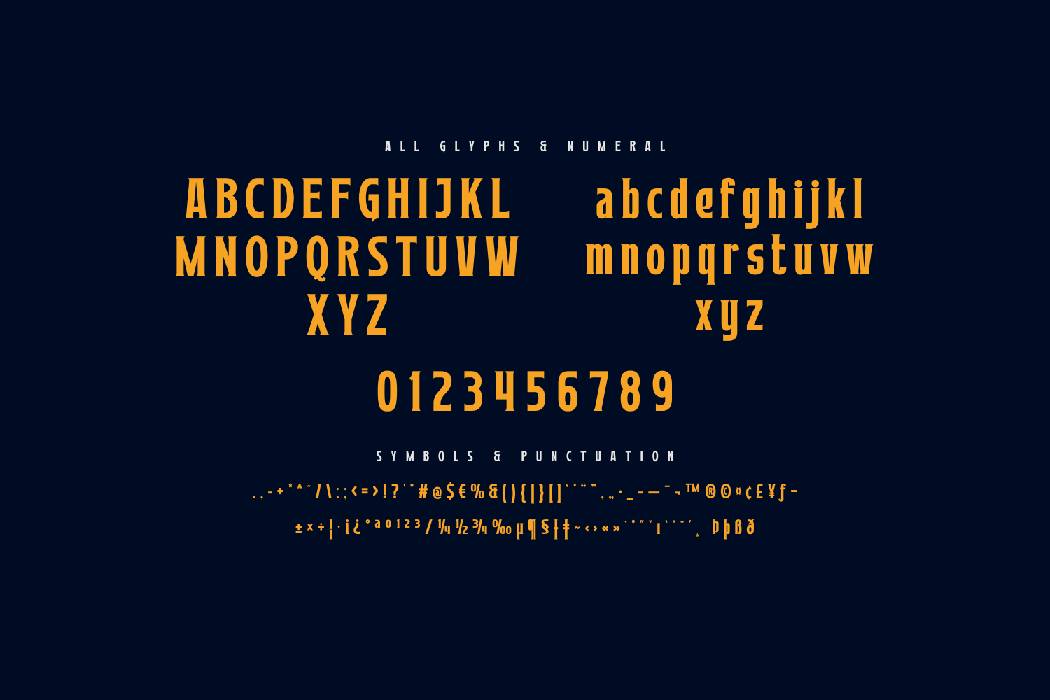 Mather Laord Font sample