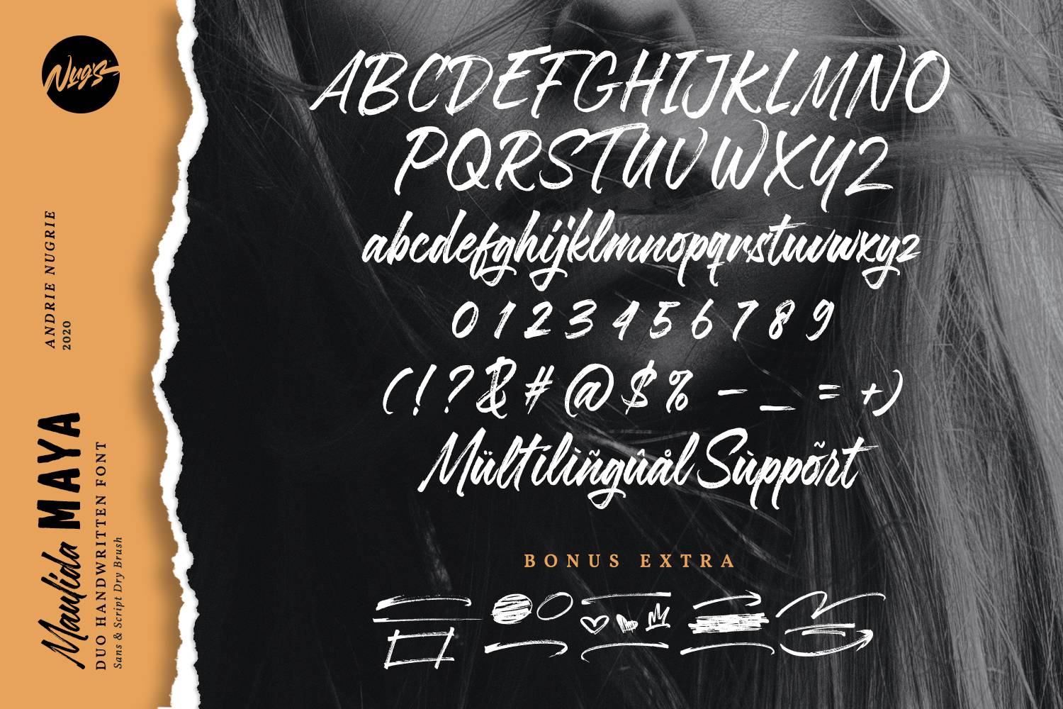 Maulida Maya Font sample