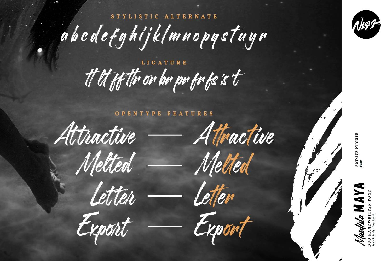 Maulida Maya Font sample