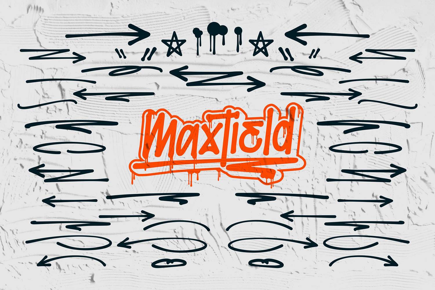 Maxtield Font sample