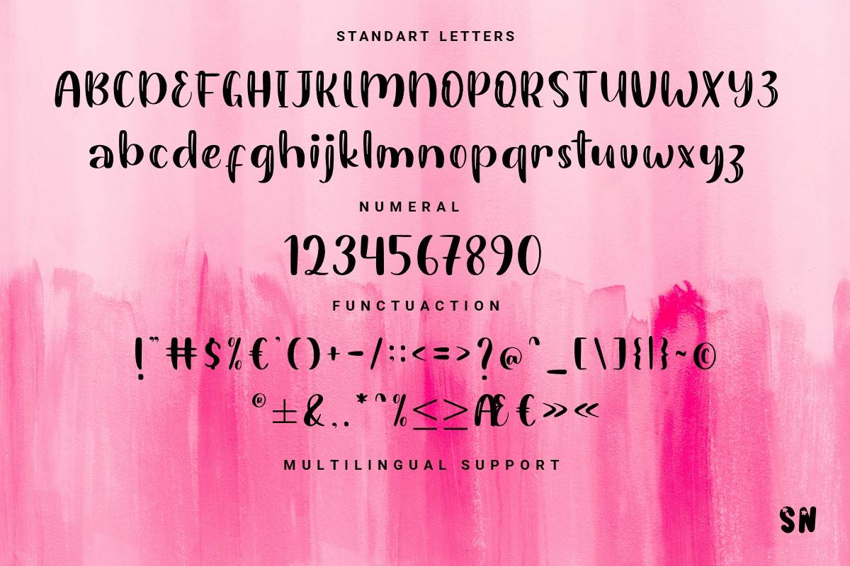 Maylani Font sample
