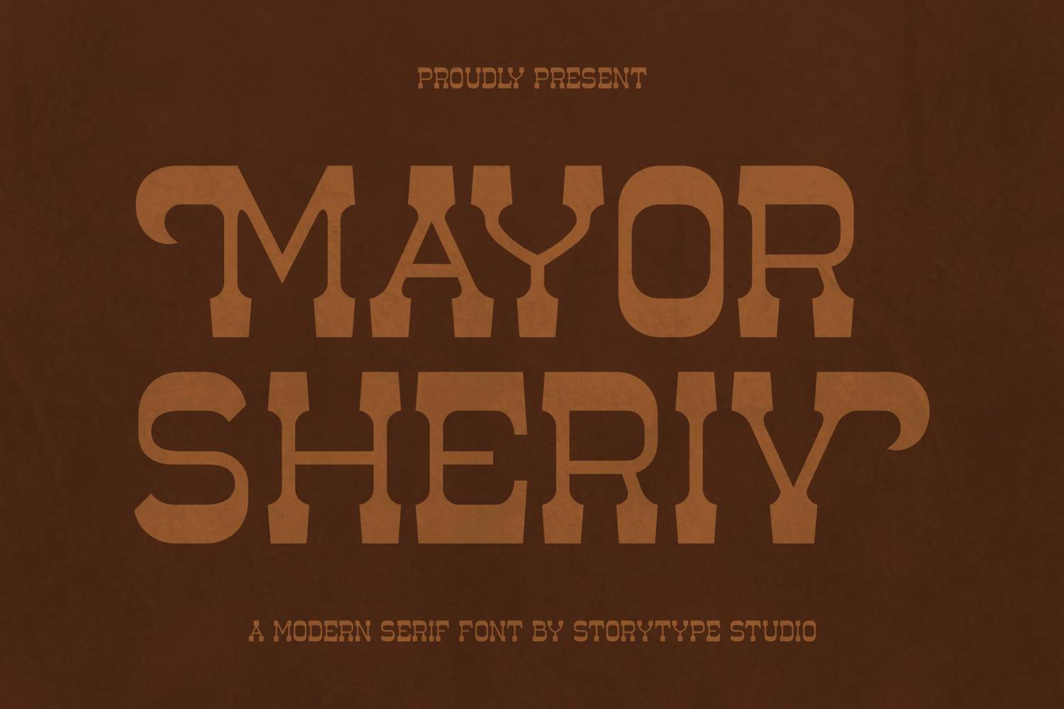 Mayor Sheriv Font sample