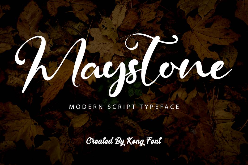 Maystone Font sample
