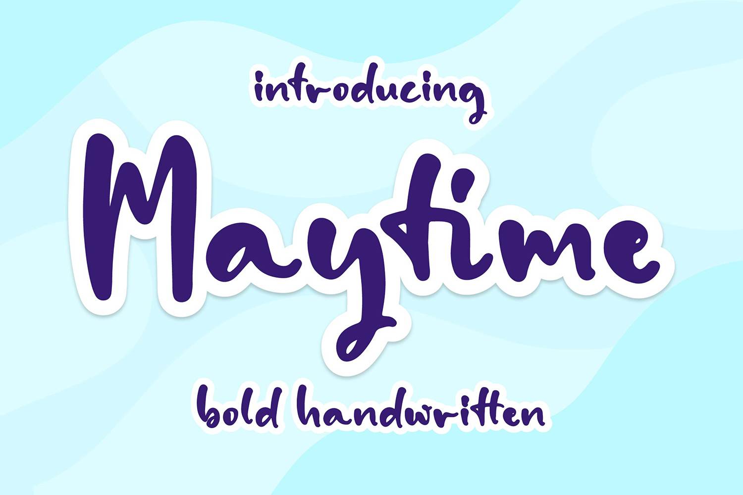 Maytime Font sample