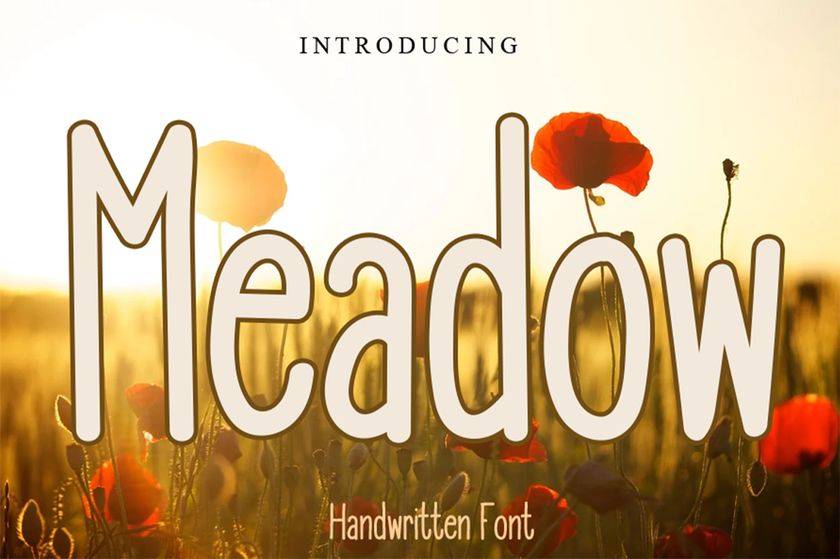 Meadow Font sample