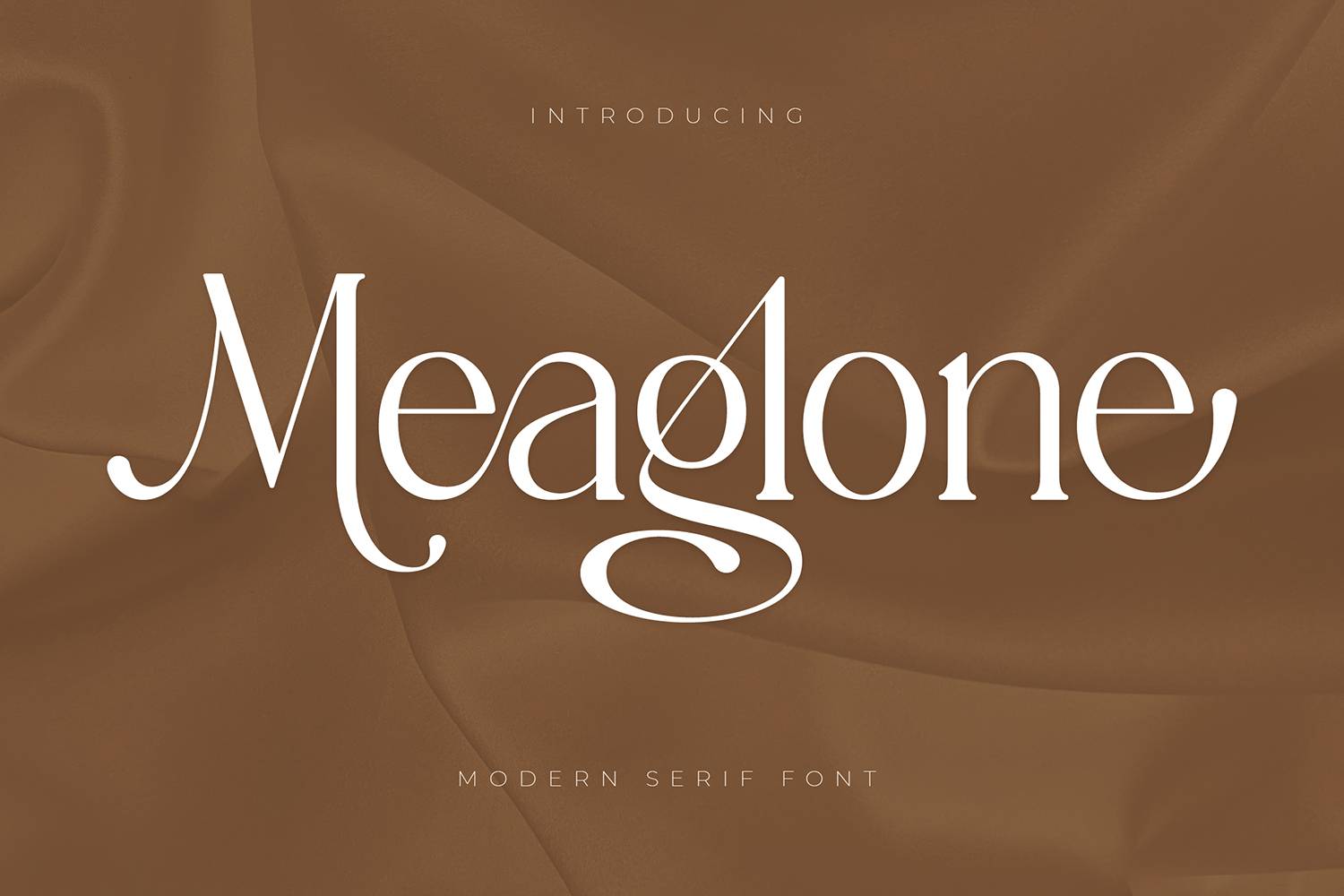 Meaglone Font sample