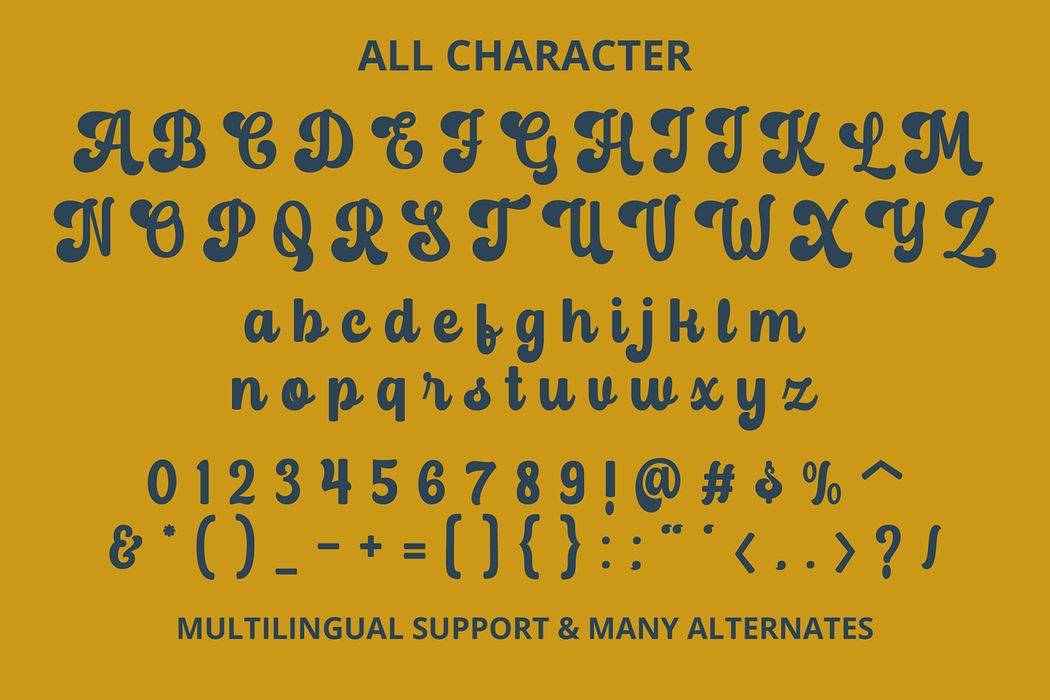 Mechaniclove Font sample