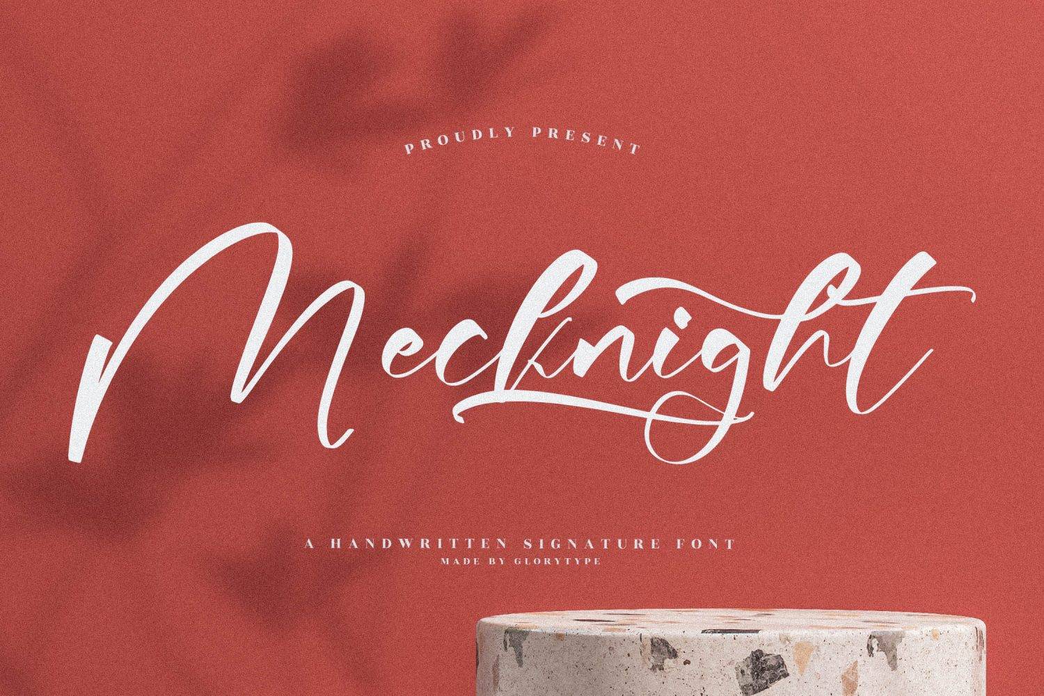 Mecknight Font sample