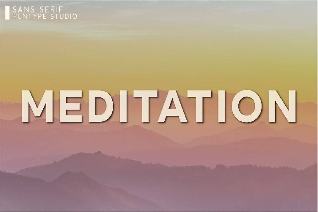 Meditation Font sample