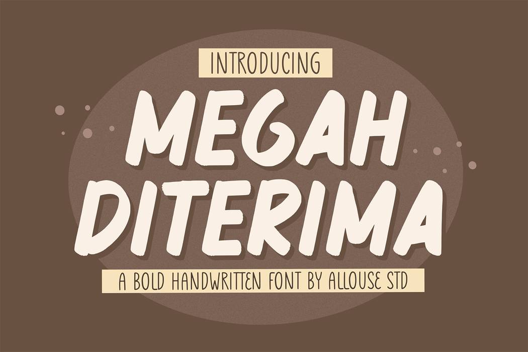 Megah Diterima Font sample