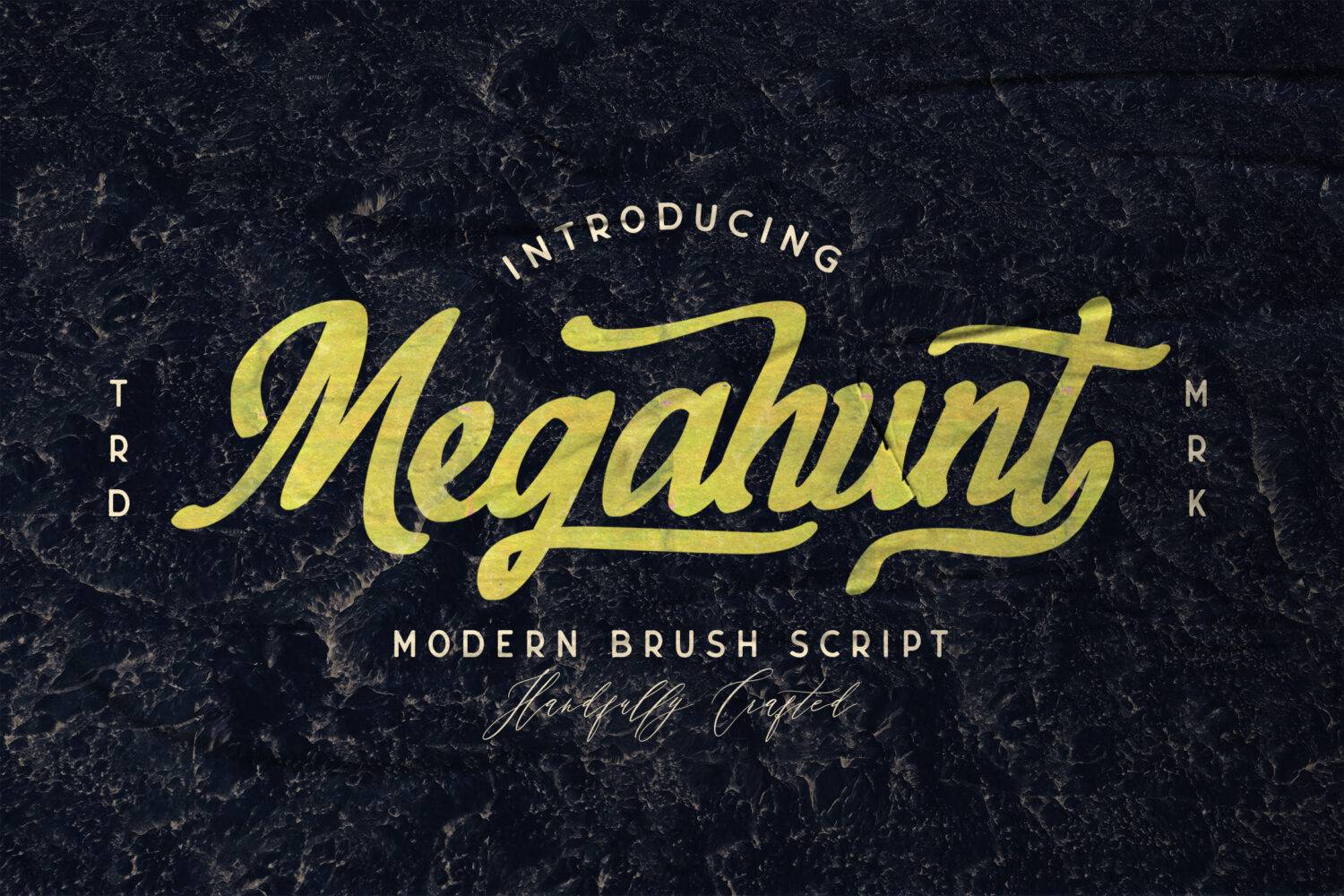 Megahunt Font sample