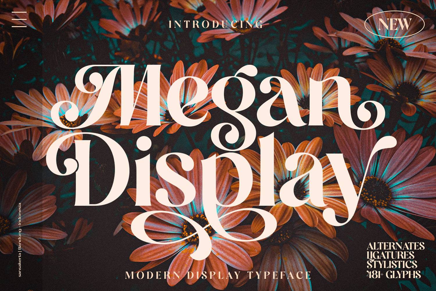 Megan Display Font sample