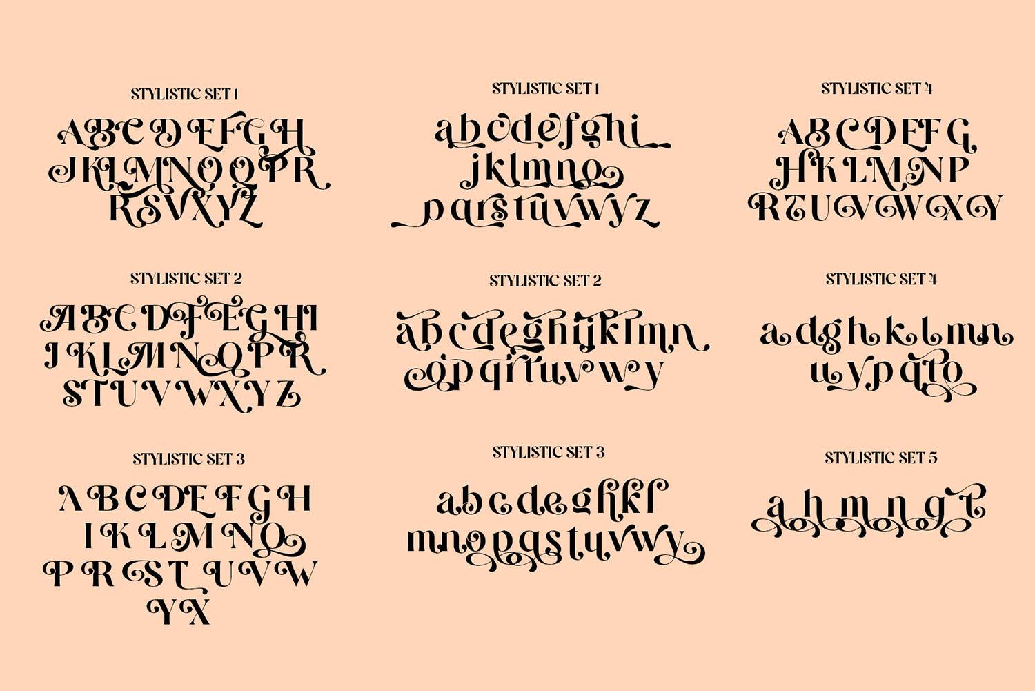 Megan Display Font sample