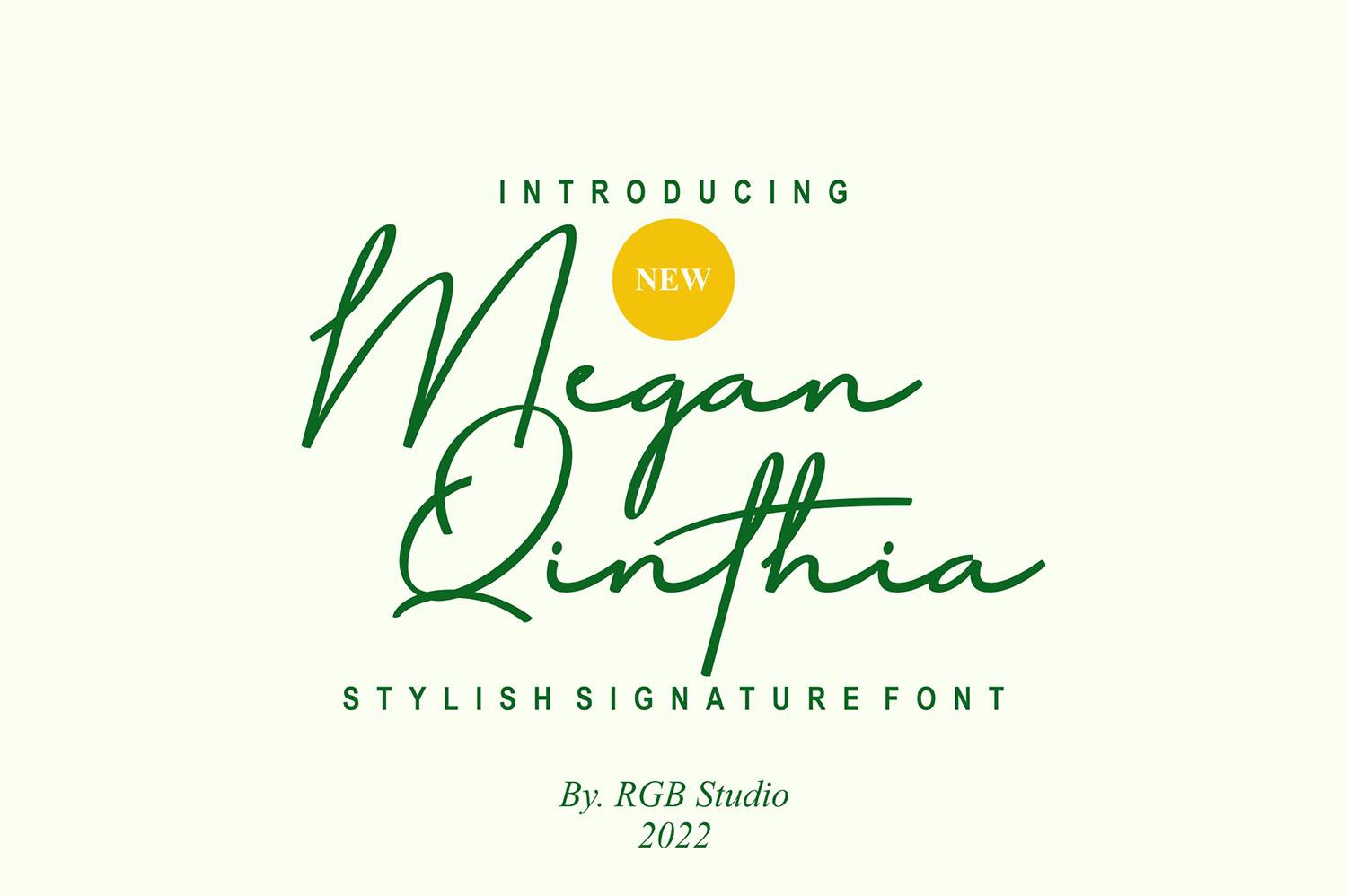 Megan Qinthia Font sample