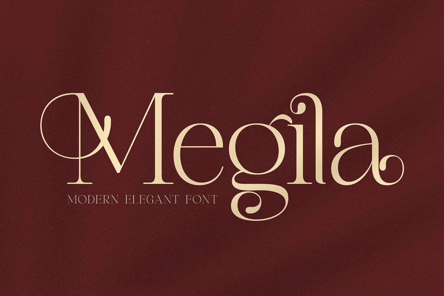 Megila Font sample