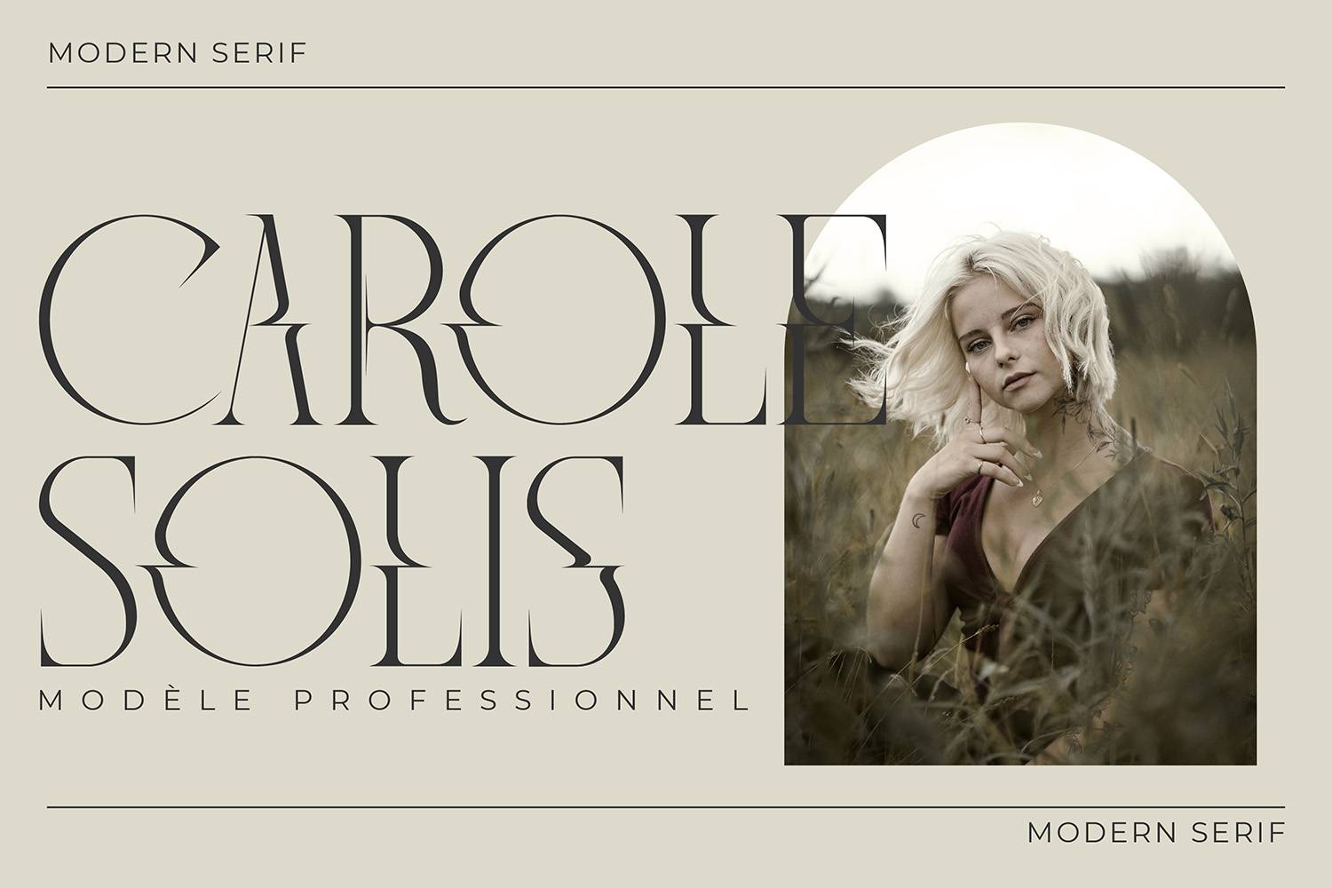 Meglona Font sample