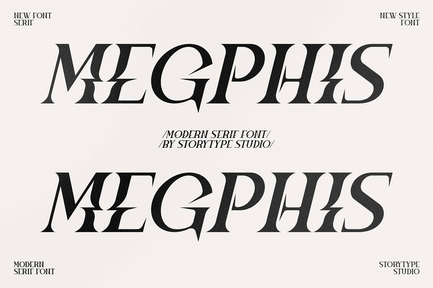 Megphis Font sample