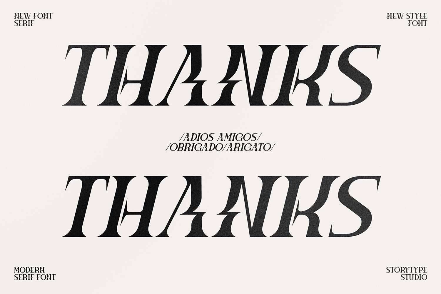 Megphis Font sample