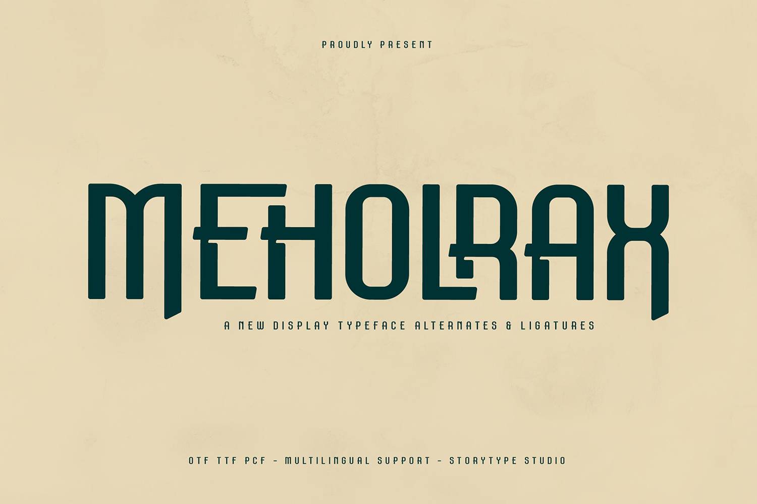 Meholrax Font sample